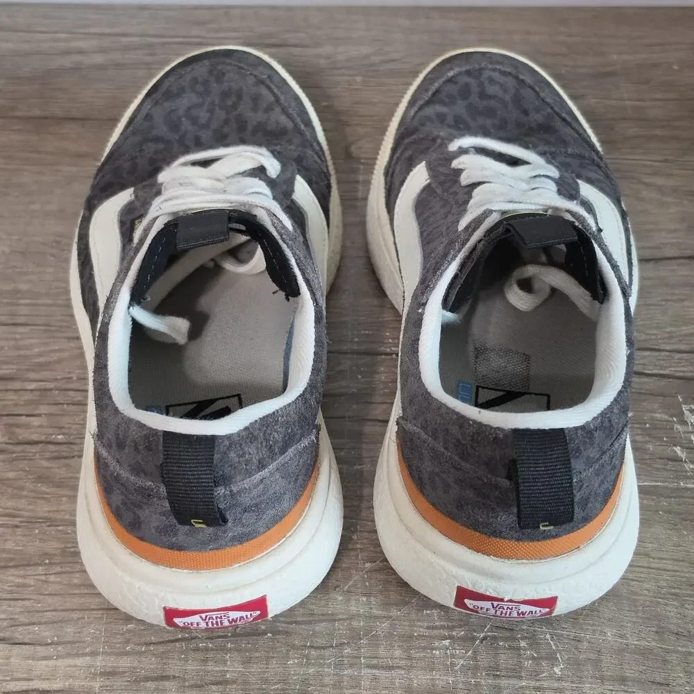Vans UltraRange EXO SE Women's Athletic Skate Shoes Sneakers Size 7 Gray Cheetah